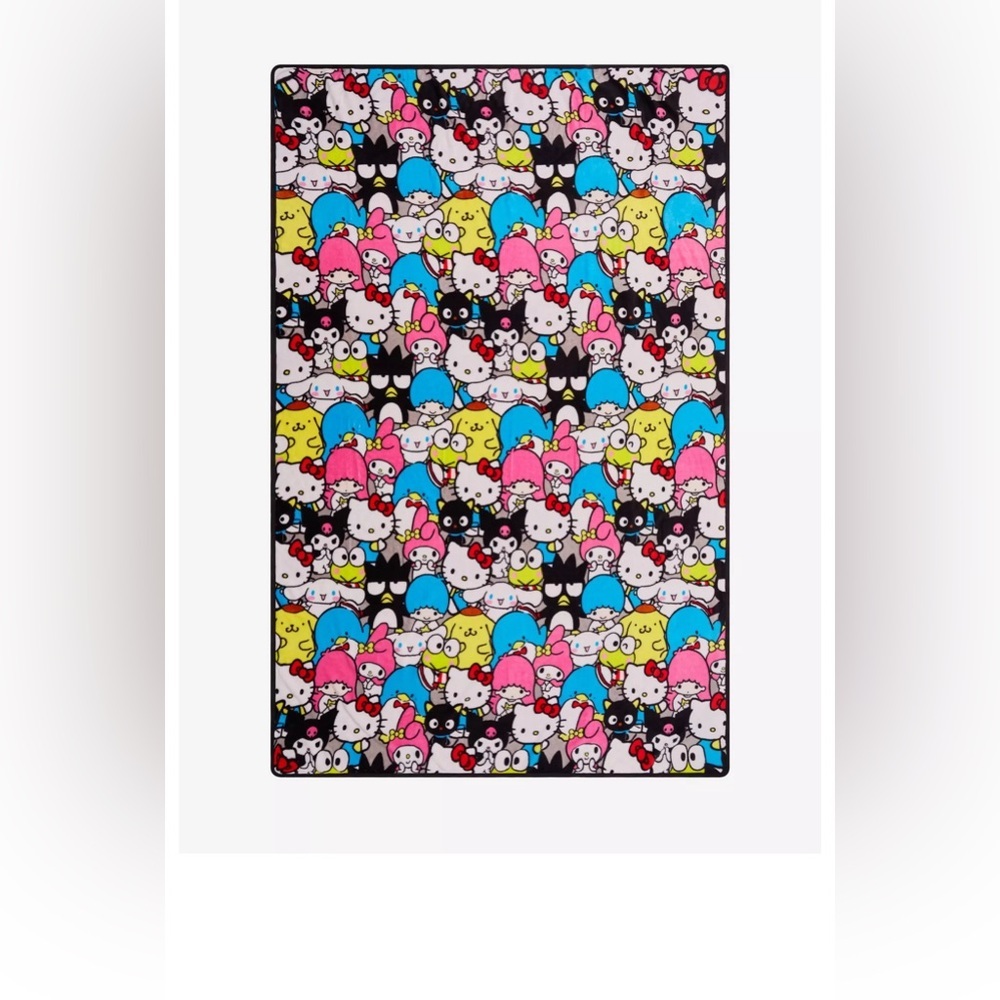 Hello Kitty And Friends Allover Print Throw Blanket